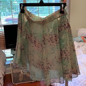 floral skirt